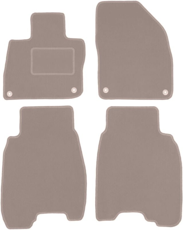 Beige Veloursmatten für: Honda Civic VIII (UFO) Fließheck (2006-2012)