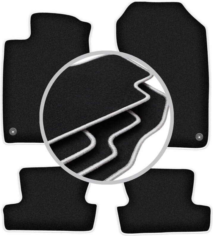 CARLUX-SILVER Autofußmatten für: Honda CR-Z Coupé (2010-2016)