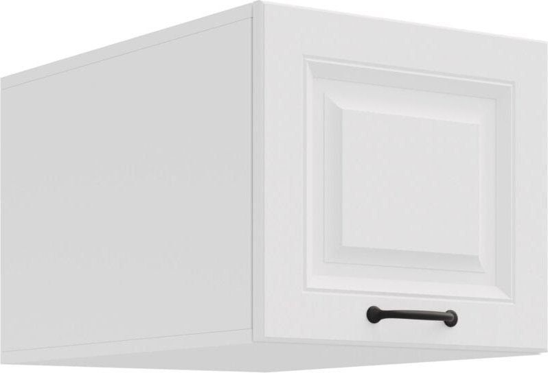 Aufsatzschrank Hochschrank 40 cm STILO Weiss Küchenzeile Küchenblock Küche Landhaus