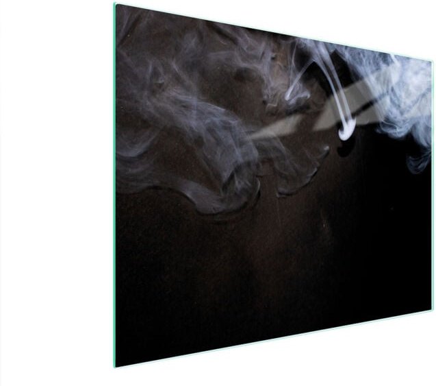 Glasschneidebrett 52x40 rauch