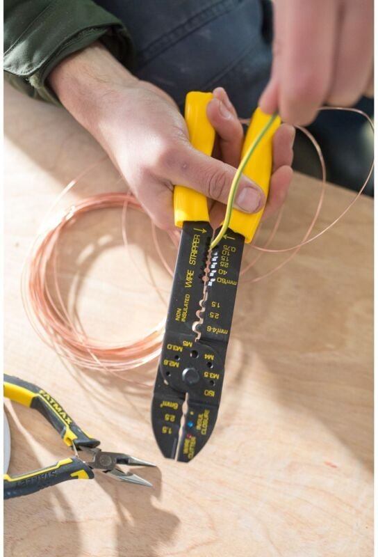 Crimpzange für Kabelschuhe - 220 mm