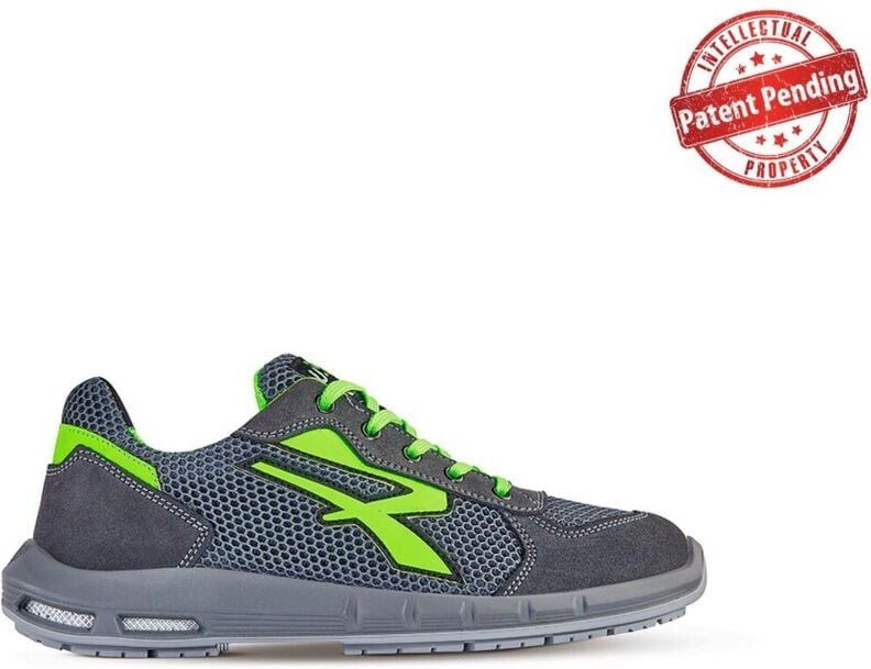 Thumbnail - Sicherheitsschuhe niedrig GEMINI ESD PLUS S1P SRC - Grau / Limettengrün 45