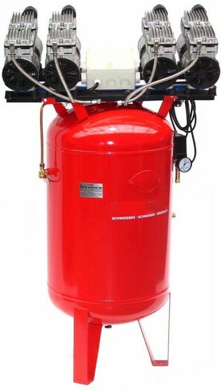 Thumbnail - Apex - Druckluft Kompressor Silent Leise V8 360/8/150W-St Ölfrei Flüster Kompressor 4PS