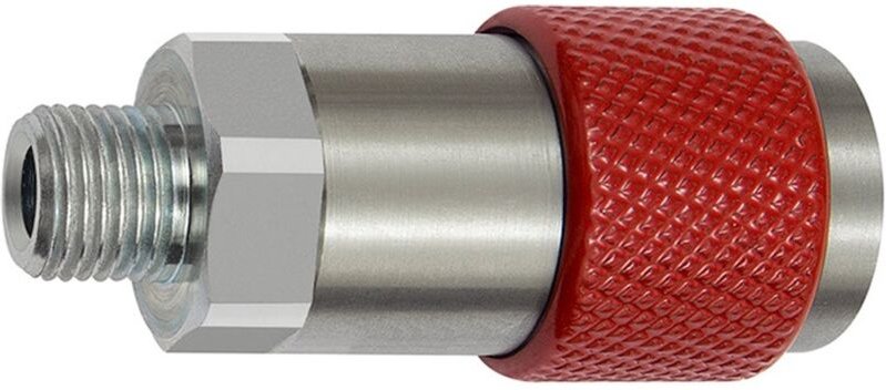 Unv. Dreh-Sicherheitskupplung nw 6, iso 6150 c, g 1/4 ag, rot - Riegler