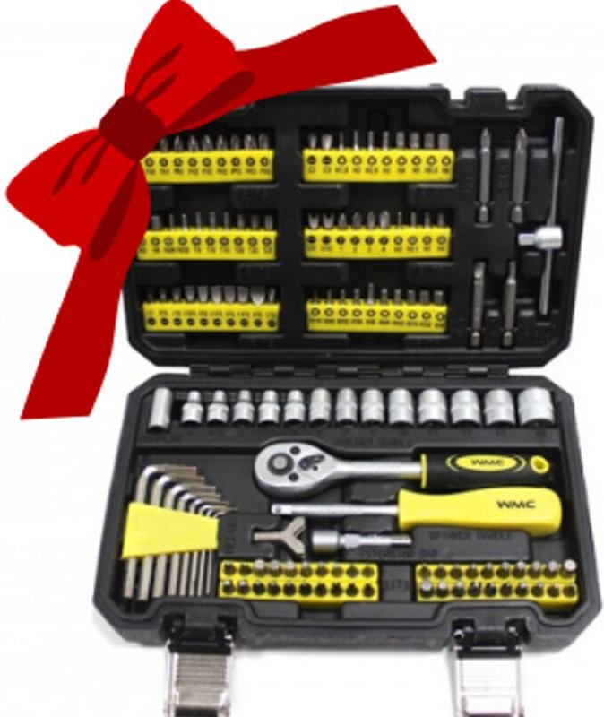 WMC Werkzeugsatz Schraubenschlüssel Schraubendreher Bits 130-teilig