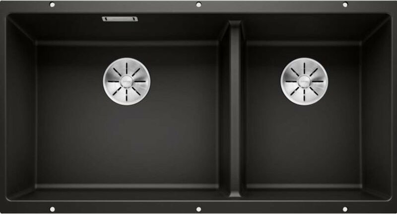 Blanco Subline 480/320 - Silgranitspüle, 86x46 cm, Schwarz 525993