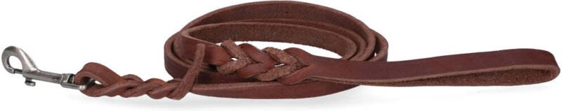 Gefleckt pro leder showleine brauner bolzenverschluss 18 x 180 cm