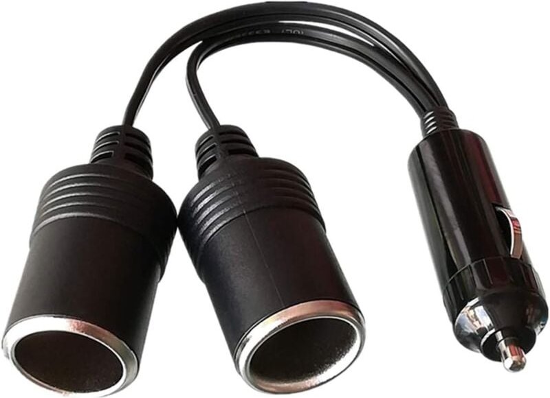 1 auf 2 Zigarettenanzünder-Verlängerungskabel, Auto-Zigarettenanzünder-Buchse männlich auf weiblich, dc 12 v 24 v Splitt...