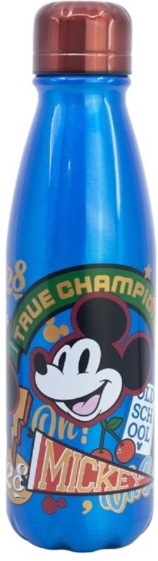 Disney - Mickey Trinkflasche Aluminium, 600 ml, mit Sicherheitsverschluss
