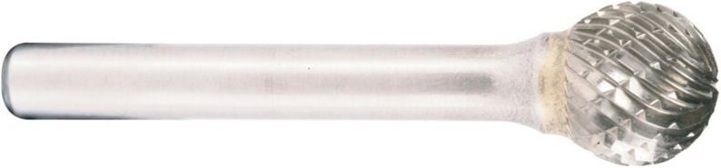 Projahn Hartmetallfräser, Form D Kugel d1 9.6 mm, Schaftd. 6.0 mm HD-Verzahnung
