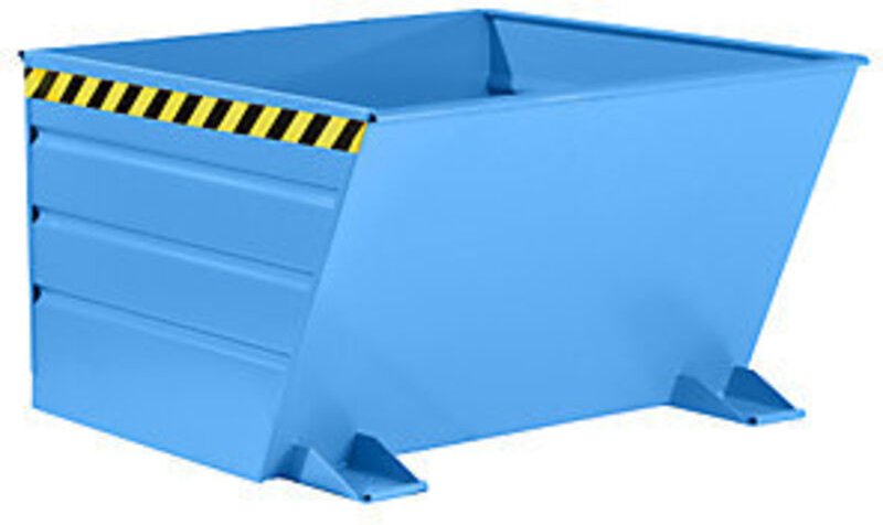 Bauer Kippbehälter mit Hebelverschluß VG 900, lackiert, Lichtblau