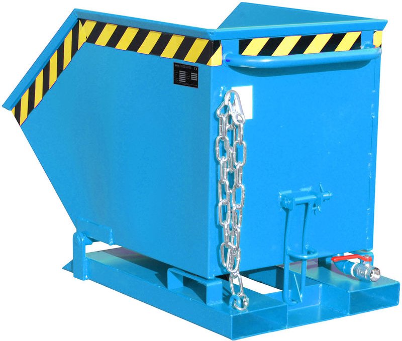 Bauer Späne-Kippmulde SKK 250, lackiert, Lichtblau