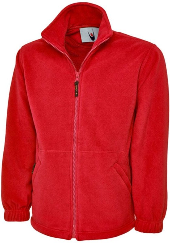 Extra dicke Unisex Fleecejacke 300 g/m² Antipilling Rot XS