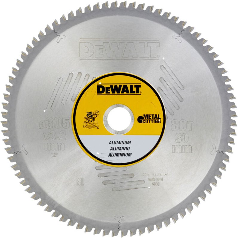 Kreissägeblatt stationär 305/30 mm 80TFZ - Dewalt