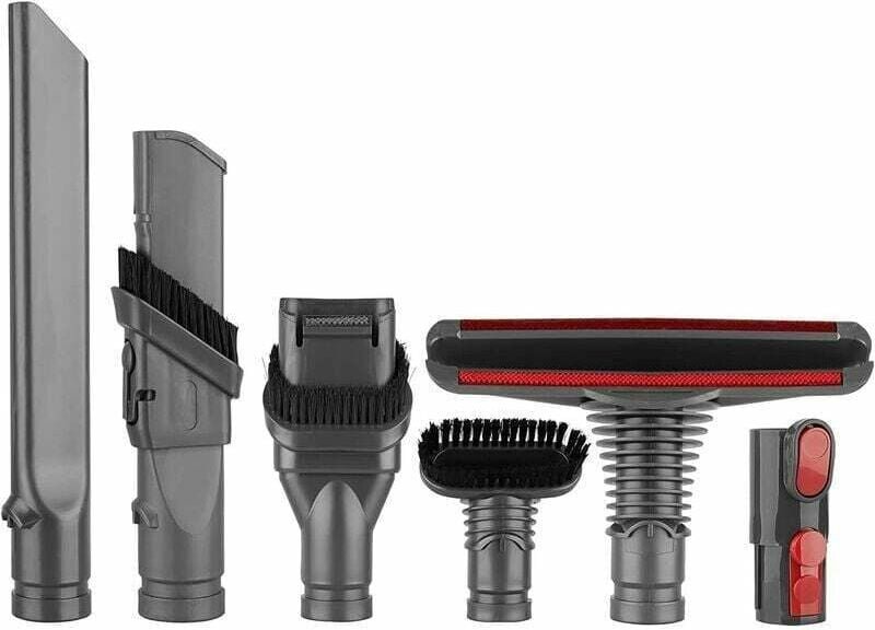 Bürstenset-Zubehör für Dyson V8 V7 V10 Staubsauger mit Adapter, Total Clean-Teile für Dyson V6 DC45 DC35 DC52 DC29 DC62 ...