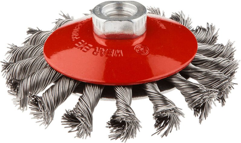 Graphite Drahtbürste für Flex 100mm x M14, Edelstahl