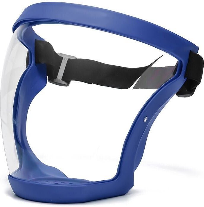 SNQ - Vollmaske 1 Stück – Blau, mit Kadaver, Antibuée, Anti-Poussière, Vollmaske Ultra-Clair, hygienische Anti-Gicht, Lu...