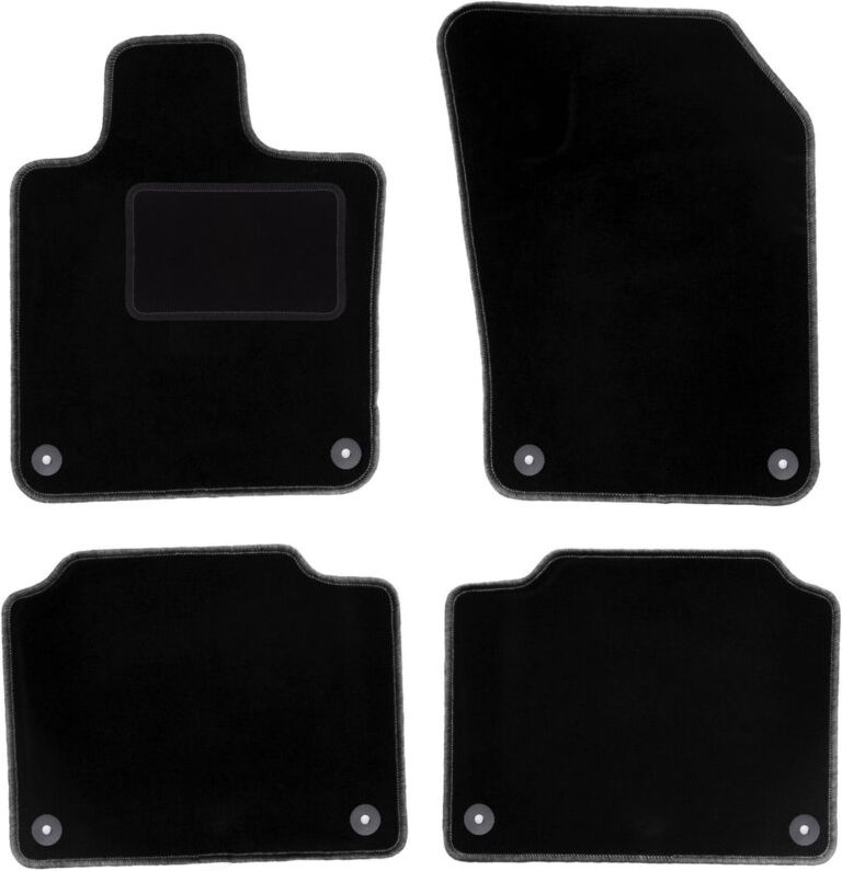 Schwarze Veloursmatten für: Volvo V90 II Kombi (2016-)