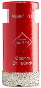 Rubi - Bohrkrone drygres Ø28 mm auf Schleifmaschine - 4911