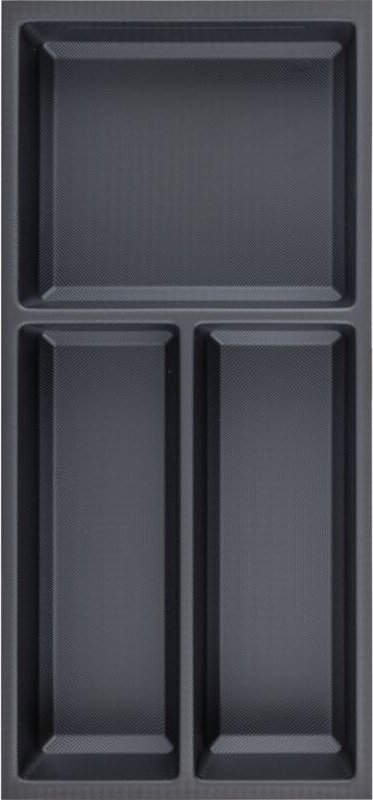 Agoform Besteckeinsatz Sky 550/30 Besteckkasten aus Kunststoff kristall soft touch schwarz