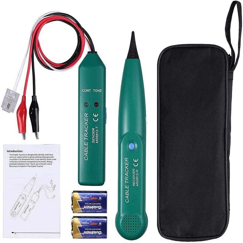 Tester per cavi multifunzione, Rilevatore di cavi, Rilevatore di cavi per robot tosaerba MS6812, Tester per cavi di rete...