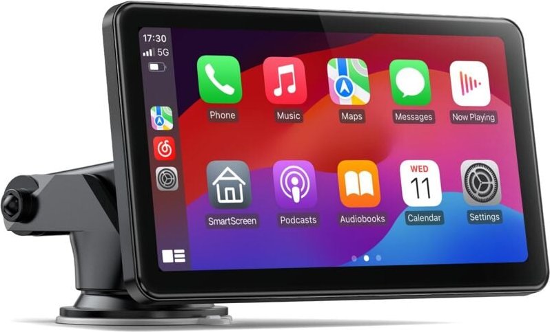Kabelloses Carplay Android-Autodisplay, 7 Zoll tragbares Autoradio mit Touchscreen, Android-Autodisplay mit Bluetooth, M...