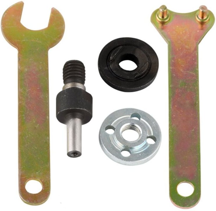 Thumbnail - Handbohrer-Adaptersatz – 6-mm-Trennscheibe – Bohrfutteradapter – Winkelschleifer – Verbindungsstange – Trennscheiben-Umr...