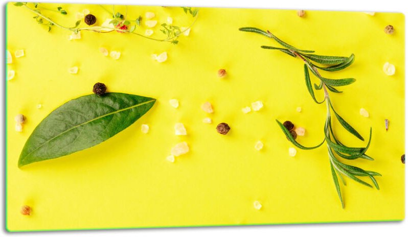 Glasschild Schneidebrett 52x30 Blume