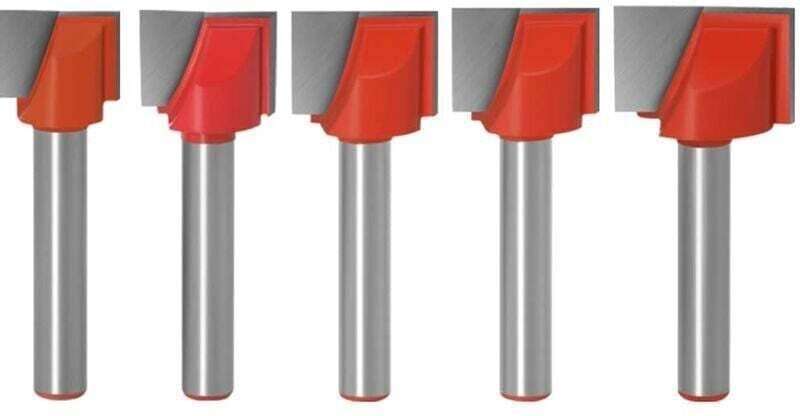 Fräser-Set mit 6-mm-Schaft, Fräser für gerade Nuten, Fräser für harte Oberflächen, Holzhobelschneider, Holzbearbeitungsw...