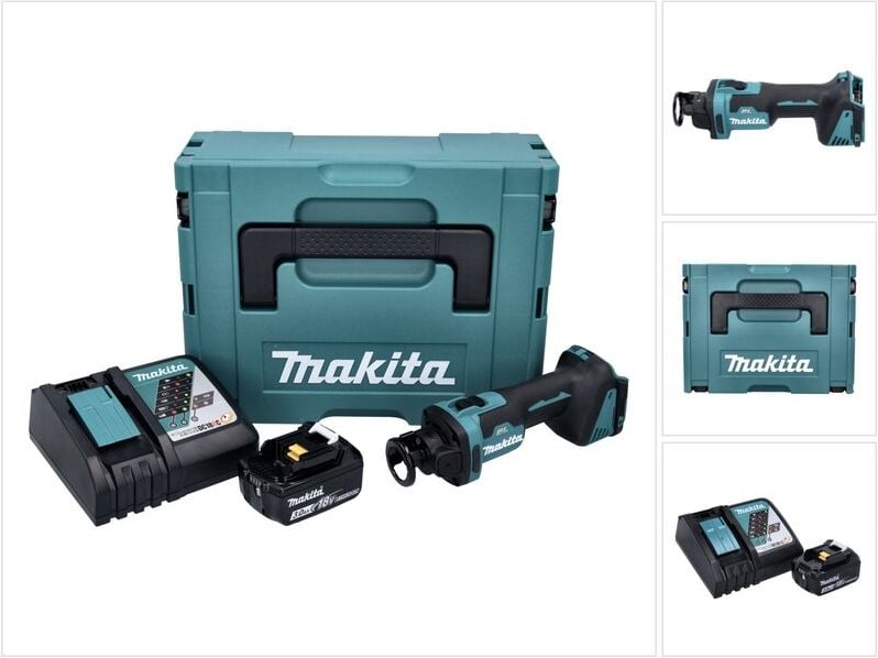 Dco 181 RF1J Akku Rotationsschneider 18 v 32000 U/min Brushless + 1x Akku 3.0 Ah + Ladegerät + Makpac - Makita