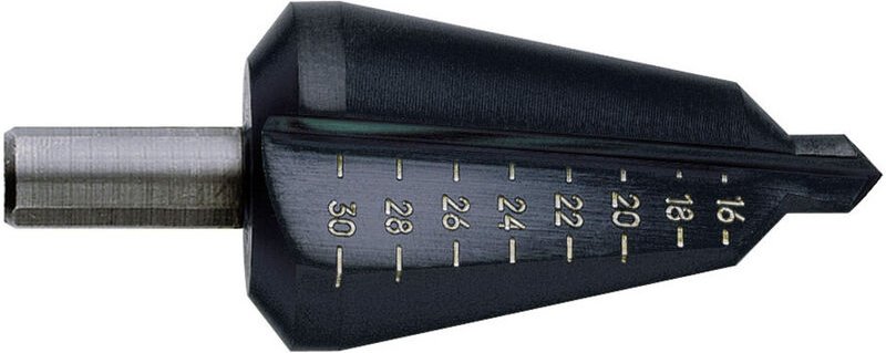 1605207 sb-verpackung Schälbohrer 4 - 31 mm hss TiAIN 3-Flächenschaft 1 St. - Exact