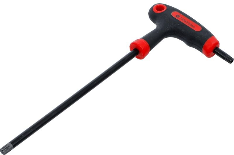 Schraubendreher mit T-Griff und seitlicher Klinge T-Profil (für Torx) mit/ohne Bohrung T45
