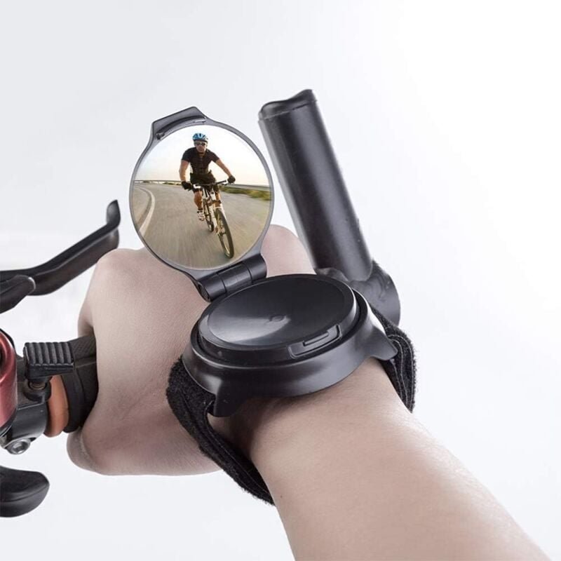 Fahrrad-Rückspiegel, Handgelenkschutz, Armbänder, Rückspiegel, Universal-Rückspiegel für das Handgelenk, tragbar und um ...