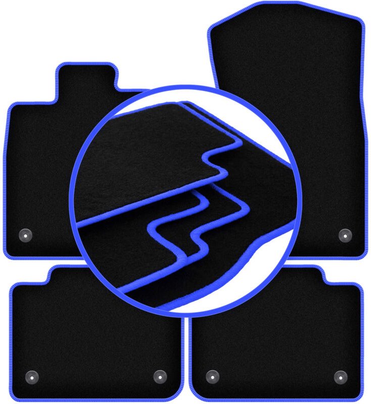 CARLUX-BLUE Autofußmatten für: Lexus GS IV 0 (2012-2020)