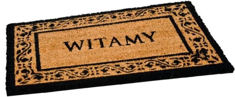 Fußmatte Kokosnuss + PVC KERA 6 40 x 60 „WELCOME“ – WYCIER 60862