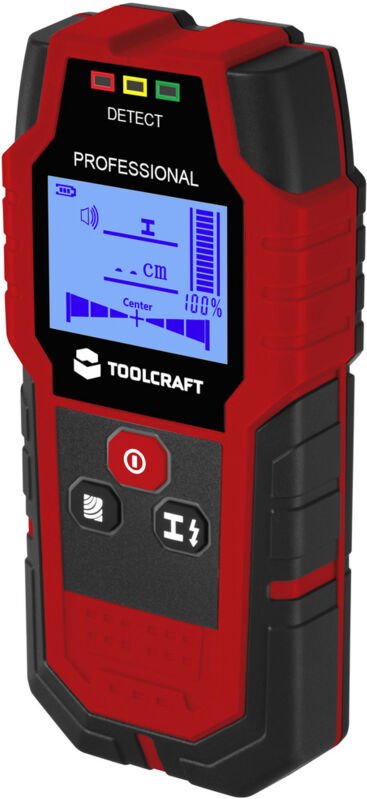 Ortungsgerät TO-9627699 Ortungstiefe (max.) 120 mm Geeignet für Holz, eisenhaltiges Met - Toolcraft