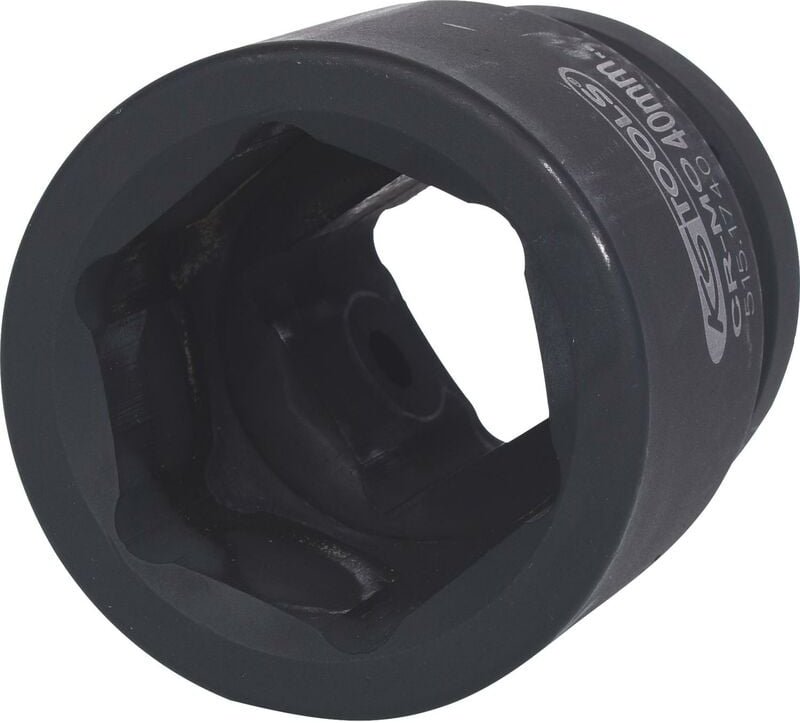 1' Sechskant-Kraft-Stecknuss, kurz, 40mm