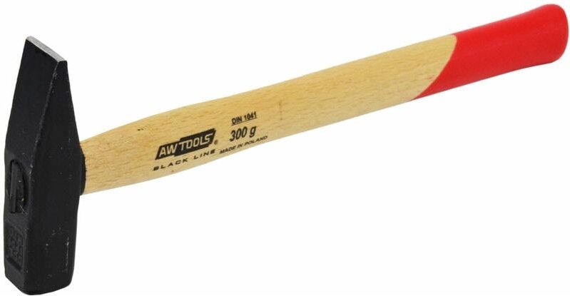 Awtools młotek ślusarski 0,3 kg trzonek drewniany black line