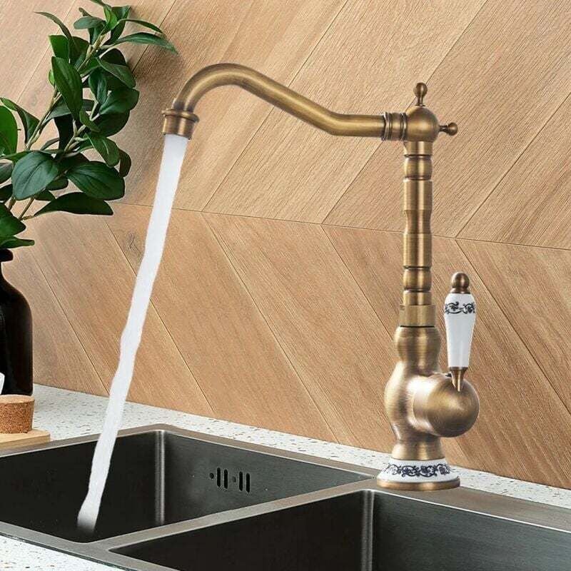 Ymyny - Vintage Retro Küchenmischbatterie, Einhebelmischer, mumu Küchen-Badezimmerarmatur