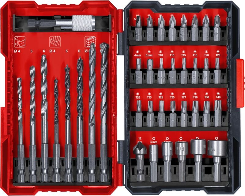 Thumbnail - 39-teiliges Bohrer- und Bit-Set, sortiert einhell 49108955