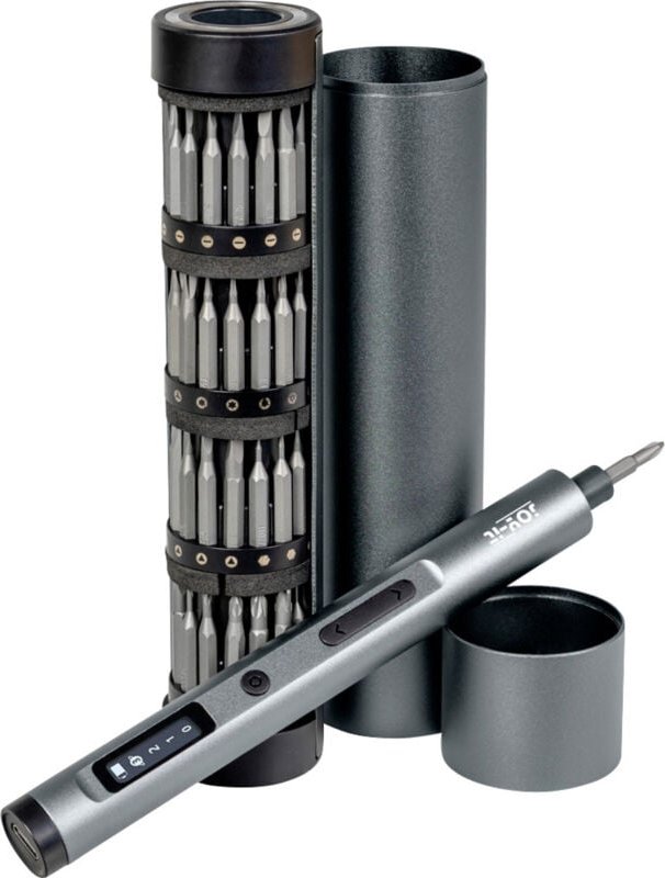 Joy-it WE-0004 S2-SET-Drehmoment Werkzeugset Akku-Multi-Tool, Akku-LED-Leuchte in Aufbewahrungsbox