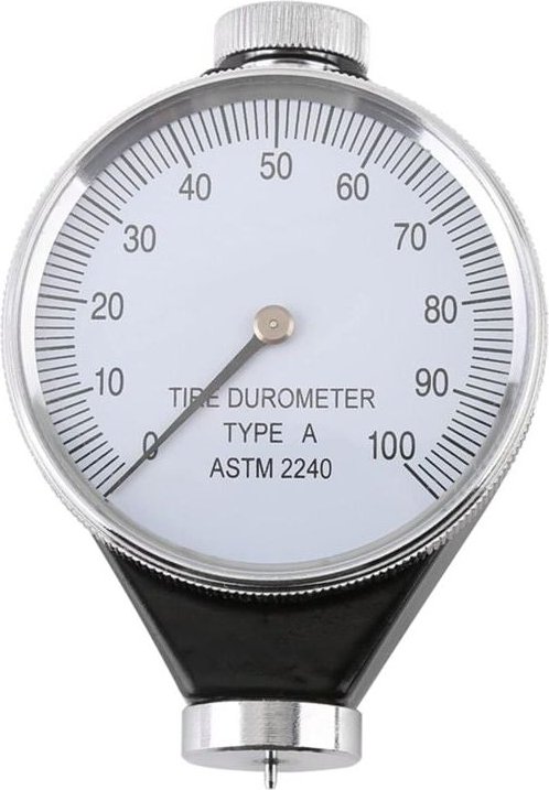 Durometer-Härteprüfer für Reifen, Gummi, Glas, Harz, Leder, Modell a/o/d, Zifferblatt 0–100 (Modell a)