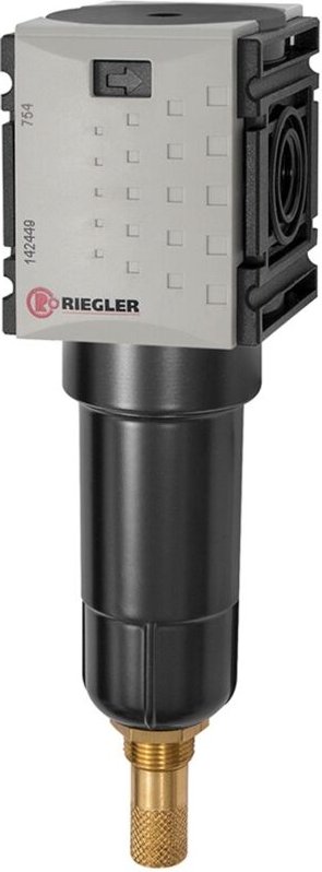 Thumbnail - Riegler Vorfilter »FUTURA-mini«, Metallbehälter, 0,3 µm, BG 0, G 1/4, VA