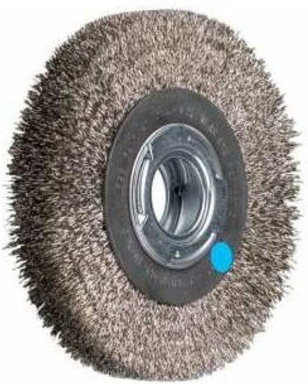 Thumbnail - PFERD TOOLS Rundbürste breit ungezopft RBU Ø150x25xvariable Bohrung Edelstahl-Draht-Ø0,30 Schleifbock