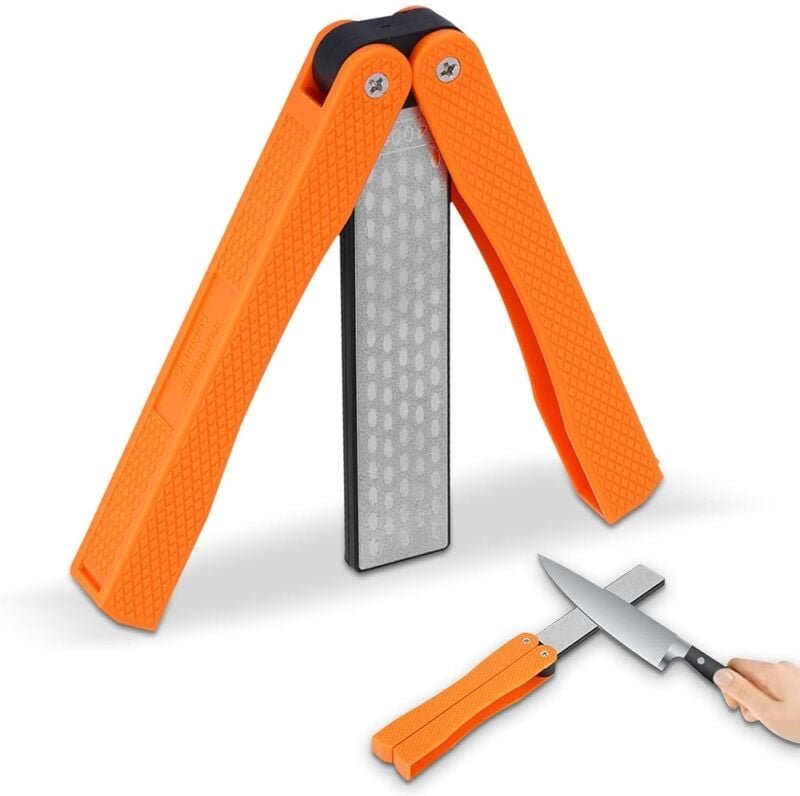 Thumbnail - Sollbry - Messerschärfer, 400/600 Körnung, faltbarer Taschen-Diamantstein, doppelseitiger Diamantstein zum Schärfen von ...