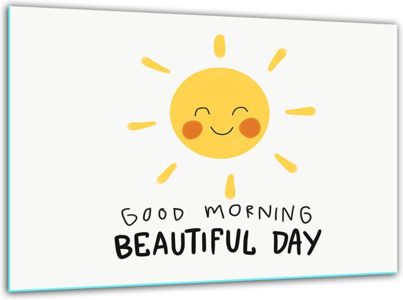 Glashackbrett MIT 30 x 22 Sonne Tempery