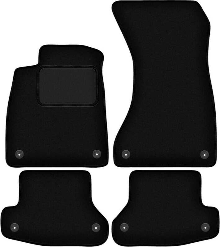 Schwarze Velours-Fußmatten für: Audi A5 F53 Coupé (2016-)