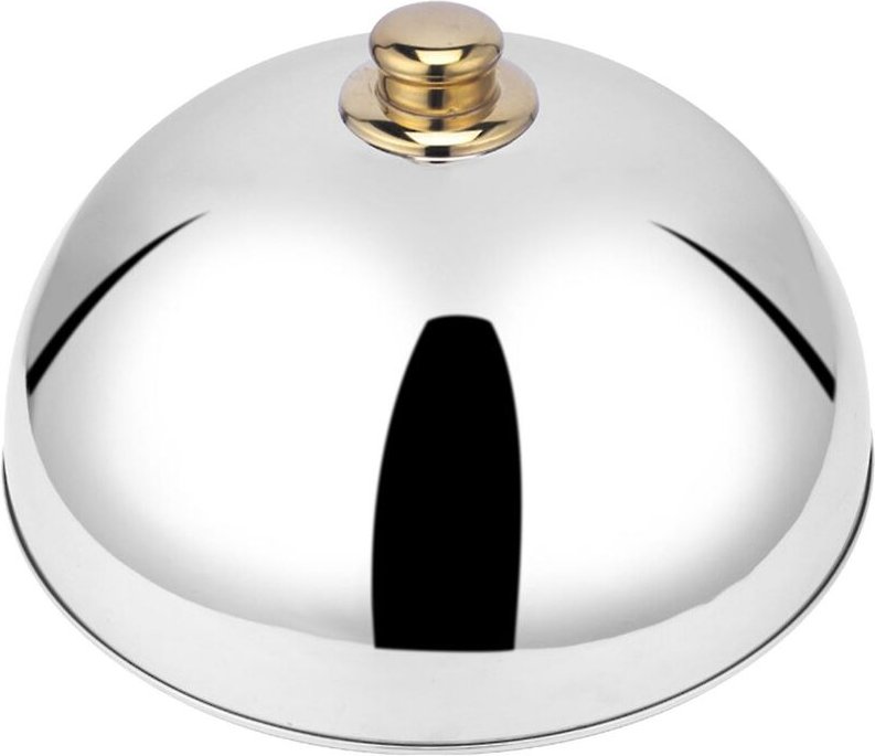 Woosien - Edelstahl-Kuppelschalen-Abdeckung, Tisch-Lebensmittel-Abdeckung, Lebensmittel-Abdeckung, westliche Restaurant-...