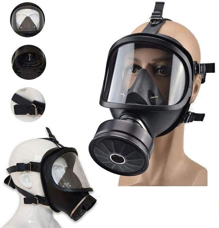 Gasmasken-Atemschutzmaske, militärischer Antibeschlagfilter, Staubmaske.