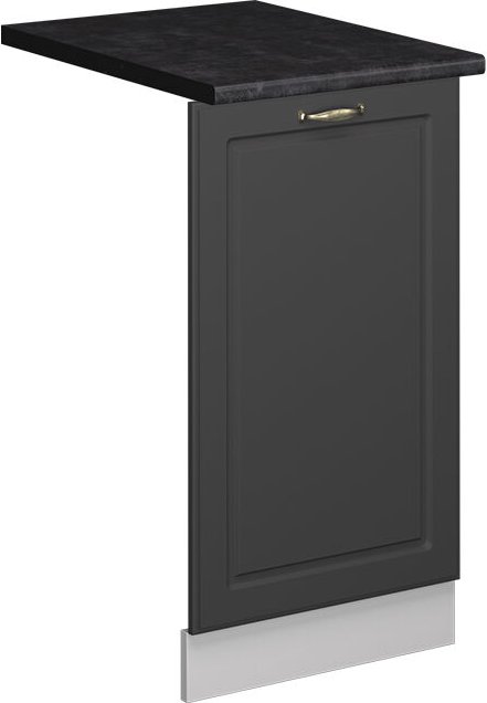 Geschirrspülblende Fame-Line, Anthrazit-Gold Landhaus, 45 cm , AP Anthrazit, Vicco